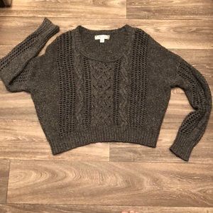 knitted crop sweater